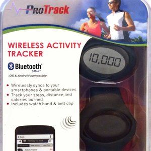 GNC Pro Track Duo Black PT-2600 Bluetooth Pedometer & Watch Combo